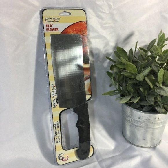 Euro Ware Stainless Steel 10.5 Cleaver - Picture 2 of 8